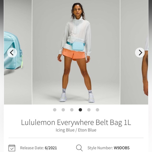 Lululemon Everywhere Belt Bag 1L * Icing Blue / Eton Blue - Picture 2 of 7